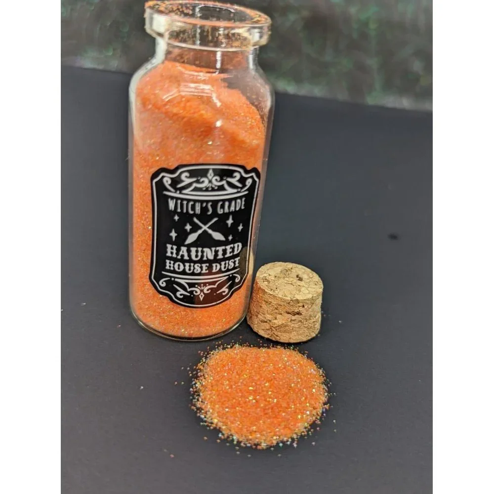 Target Bullseye Halloween 2021 Set of 8 Mini Filled Potion Glass Bottles Glitter